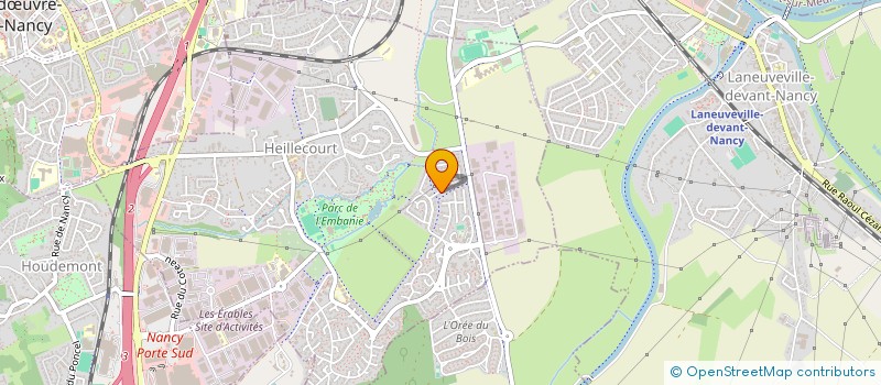 localisation de l'entreprise SCI AUDRAL  HEILLECOURT