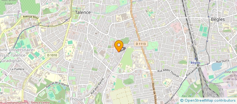 localisation de l'entreprise SCI AUDREY  TALENCE