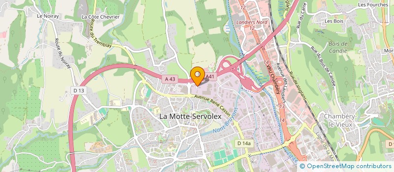 localisation de l'entreprise SCI AUDREY  LA MOTTE-SERVOLEX