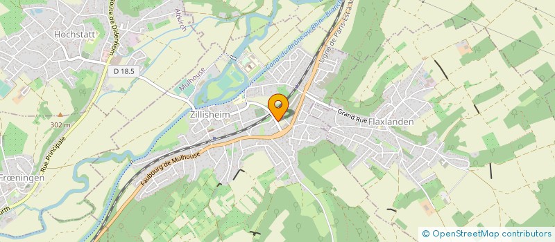 localisation de l'entreprise SCI AUDREY ET SYLVAIN  ZILLISHEIM