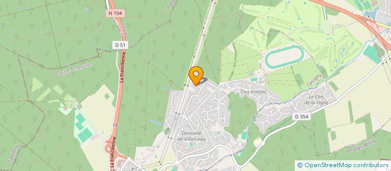 localisation de l'entreprise SCI AUDREY GABIN  LESIGNY