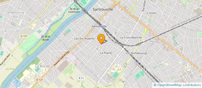 localisation de l'entreprise SCI AUDREY LY  SARTROUVILLE