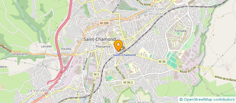 localisation de l'entreprise SCI AUDRIC  SAINT-CHAMOND