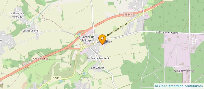 localisation de l'entreprise SCI AUDRIS à MORNAC