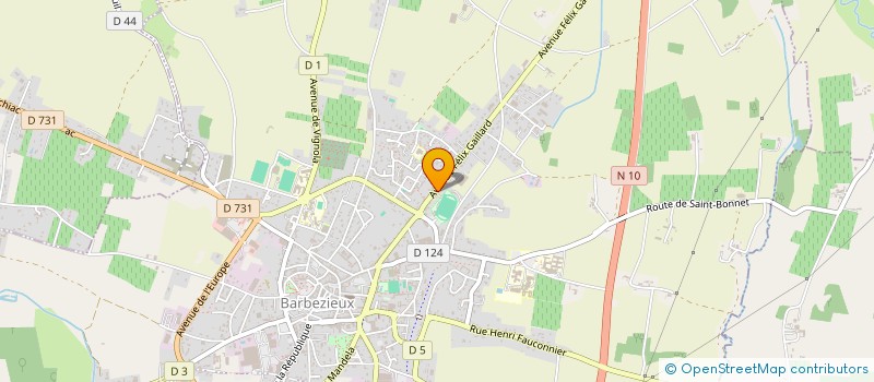 localisation de l'entreprise SCI AUDUREAU-GUINOT  BARBEZIEUX-SAINT-HILAIRE