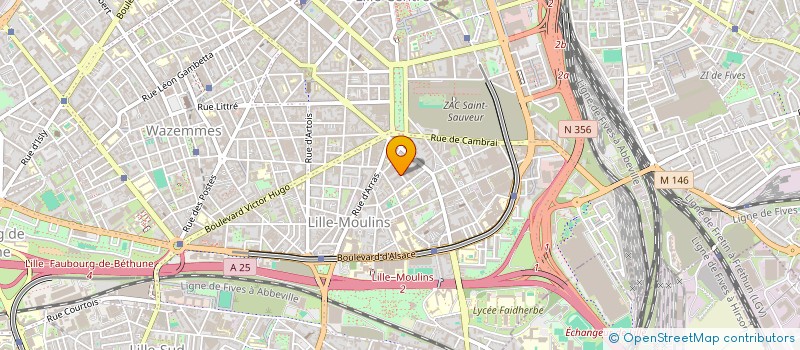 localisation de l'entreprise SCI AUDURUY  LILLE