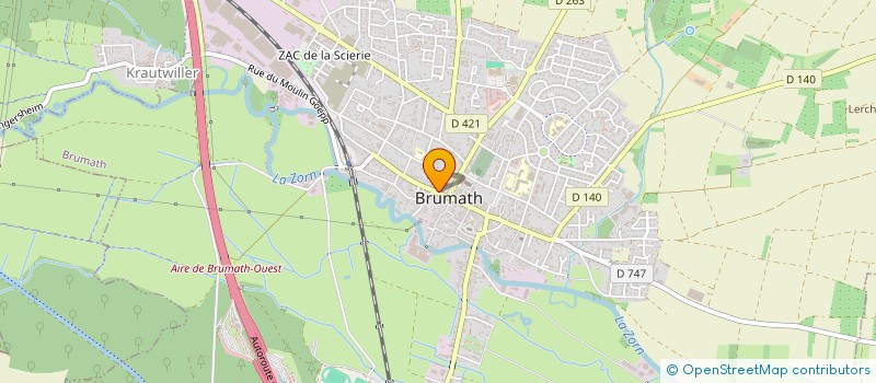 localisation de l'entreprise SCI AUDY  BRUMATH