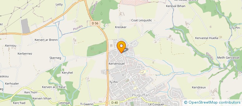 localisation de l'entreprise SCI AUFFRET  PLUGUFFAN