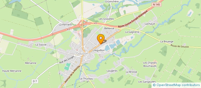 localisation de l'entreprise SCI AUFRERE à GOUZON