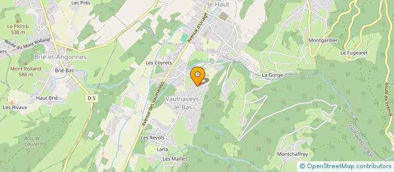 localisation de l'entreprise SCI AUG  SAINT-MARTIN-D'URIAGE