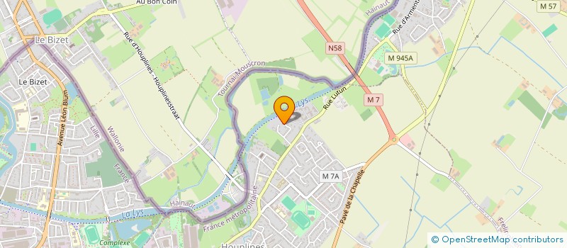 localisation de l'entreprise SCI AUGALEX  HOUPLINES