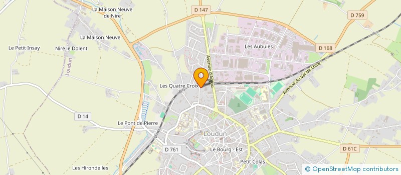 localisation de l'entreprise SCI AUGE  LOUDUN