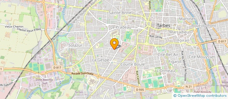 localisation de l'entreprise SCI AUGE FRERES  TARBES