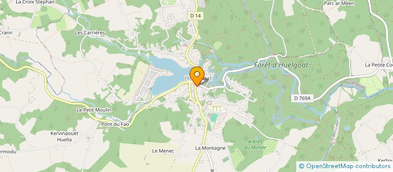 localisation de l'entreprise SCI AUGE-GAUTIER  HUELGOAT