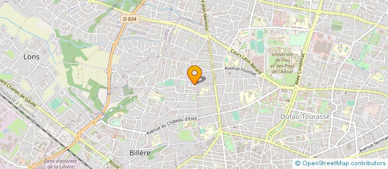 localisation de l'entreprise SCI AUGE TESSEIDRE  BILLERE