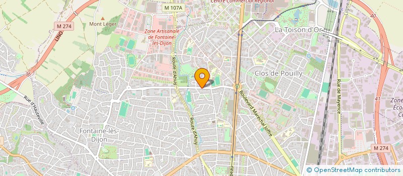 localisation de l'entreprise SCI AUGEARD à DIJON