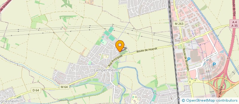 localisation de l'entreprise SCI AUGI  LAMPERTHEIM