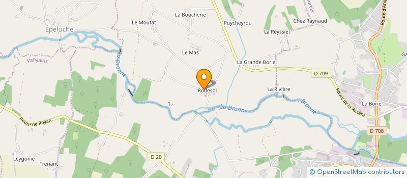 localisation de l'entreprise SCI AUGMAR  RIBERAC