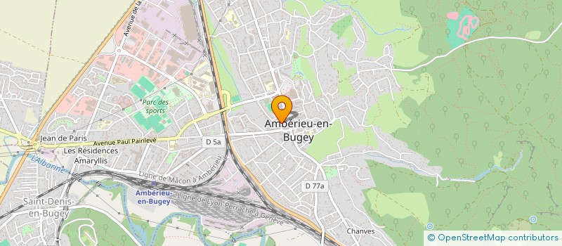 localisation de l'entreprise SCI AUGREAL 2003  AMBERIEU-EN-BUGEY