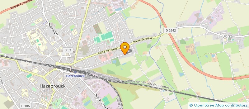localisation de l'entreprise SCI AUGRENSE  HAZEBROUCK