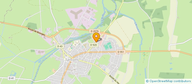 localisation de l'entreprise SCI AUGUI  SANCOINS