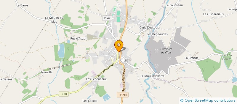 localisation de l'entreprise SCI AUGUSOL à CLUIS