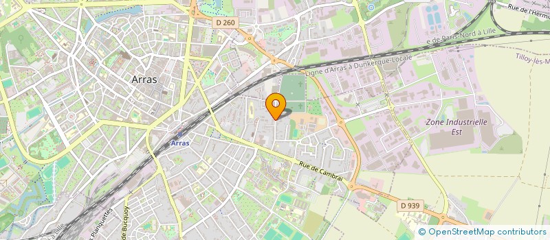 localisation de l'entreprise SCI AUGUST 14 à ARRAS