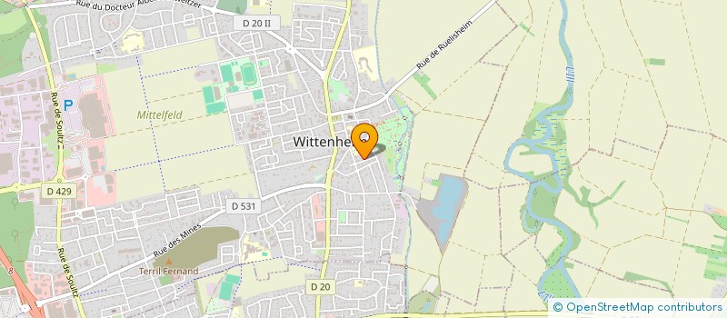 localisation de l'entreprise SCI AUGUSTA  WITTENHEIM