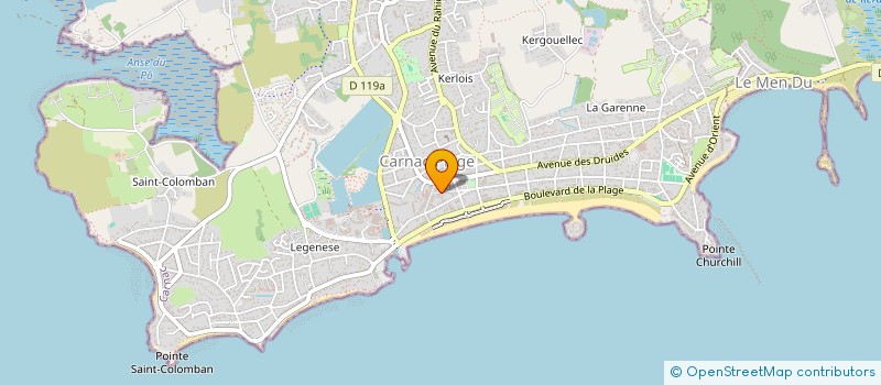 localisation de l'entreprise SCI AUGUSTA N  8  CARNAC