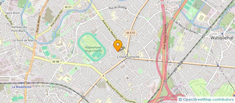localisation de l'entreprise SCI AUGUSTIN à MARCQ-EN-BARŒUL