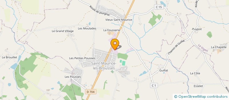 localisation de l'entreprise SCI AUGUSTIN à SAINT-MAURICE-LES-BROUSSES
