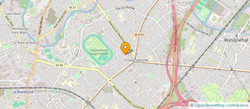 localisation de l'entreprise SCI AUGUSTIN II à MARCQ-EN-BARŒUL