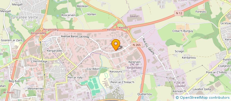 localisation de l'entreprise SCI AUGUSTIN PEGASE  GUIPAVAS