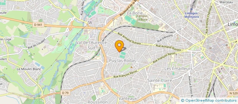 localisation de l'entreprise SCI AUGUSTIN THIERRY à LIMOGES