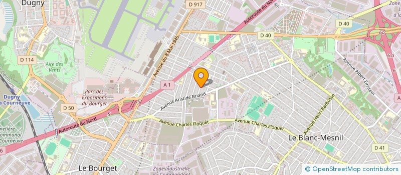 localisation de l'entreprise SCI AUGUSTINE à LE BLANC-MESNIL