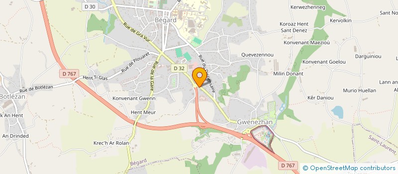 localisation de l'entreprise SCI AUGUSTOLE  BEGARD