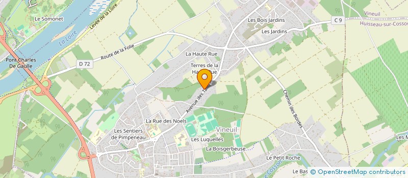 localisation de l'entreprise SCI AUGUSTYN-PELTIER  VINEUIL