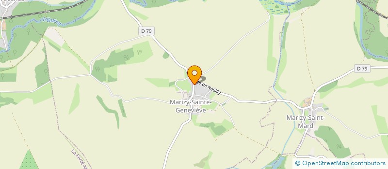 localisation de l'entreprise SCI AUJUDO  MARIZY-SAINTE-GENEVIEVE