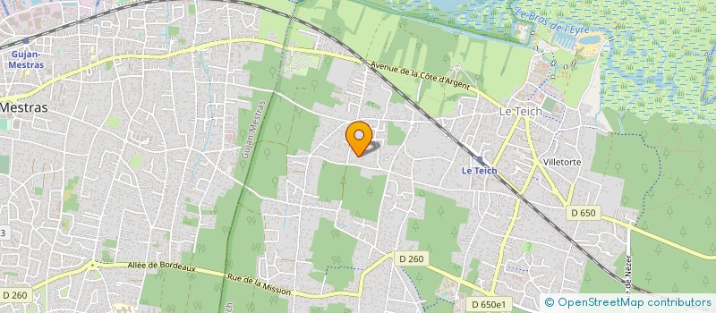 localisation de l'entreprise SCI AUJUMANO  LE TEICH