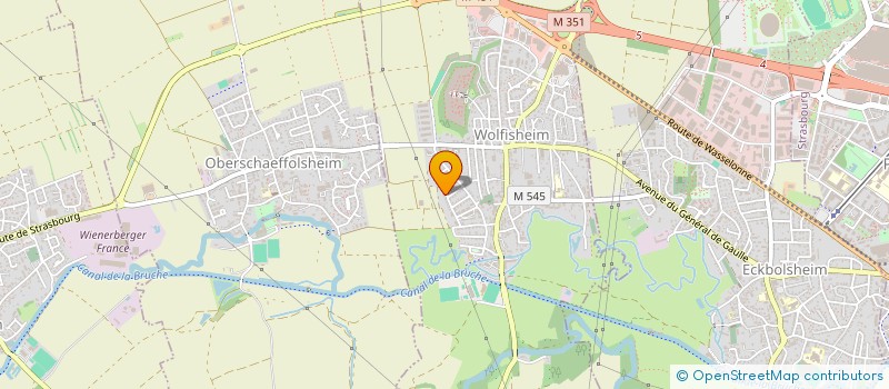 localisation de l'entreprise SCI AUKE  WOLFISHEIM