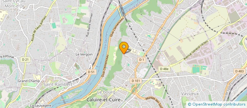 localisation de l'entreprise SCI AULANI  CALUIRE-ET-CUIRE