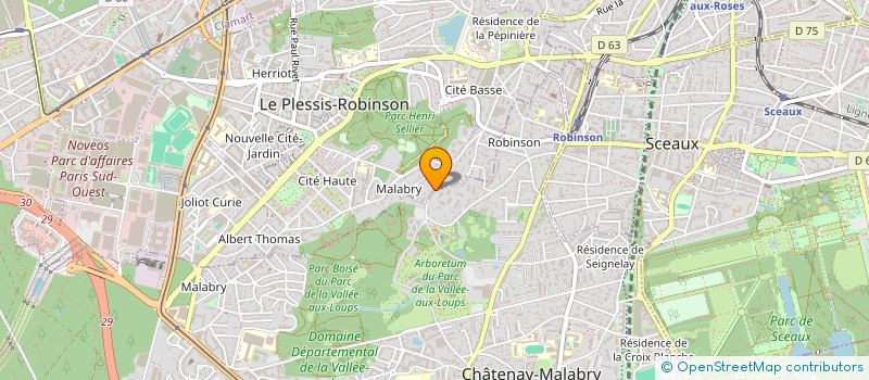 localisation de l'entreprise SCI AULNAY à LE PLESSIS-ROBINSON