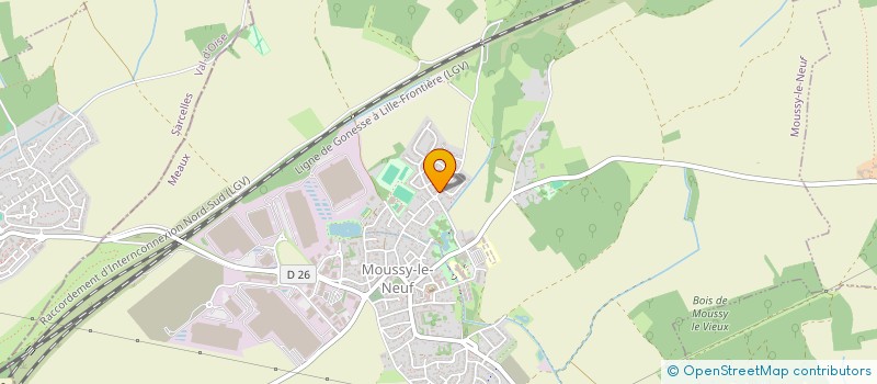 localisation de l'entreprise SCI AULNAY IMMO SOLUTIONS  MOUSSY-LE-NEUF