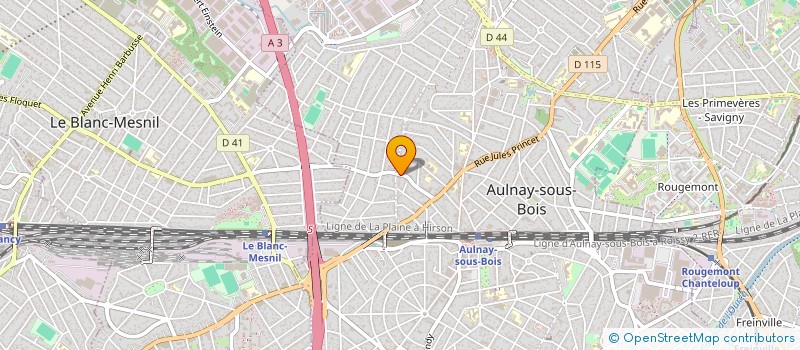 localisation de l'entreprise SCI AULNAY SOUS BOIS à AULNAY-SOUS-BOIS