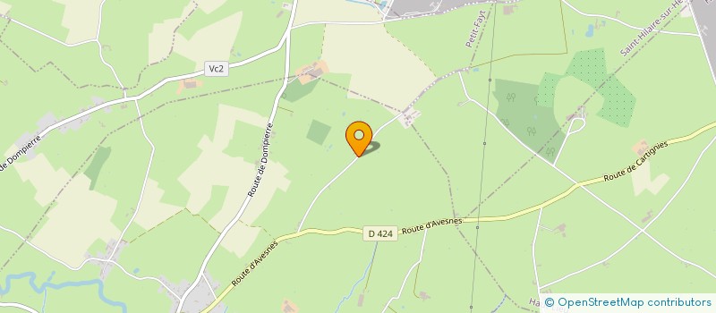 localisation de l'entreprise SCI AULNOYE  CARTIGNIES