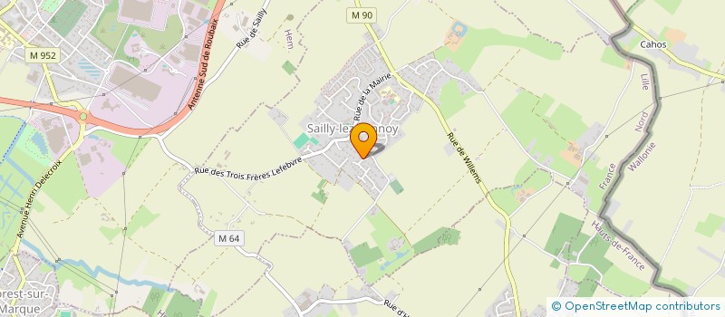 localisation de l'entreprise SCI AULUVILE  SAILLY-LEZ-LANNOY