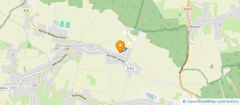 localisation de l'entreprise SCI AUMA  RAIMBEAUCOURT