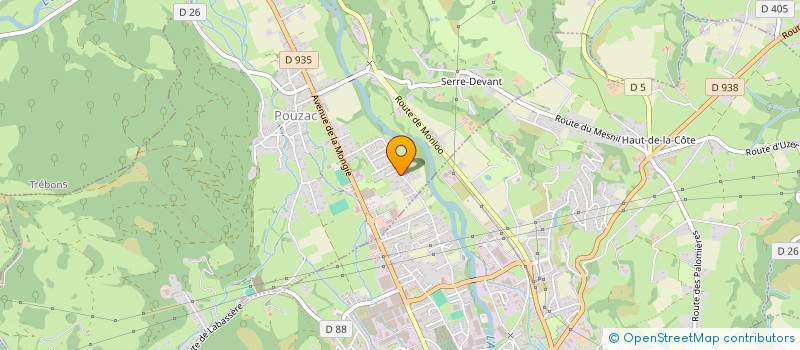 localisation de l'entreprise SCI AUMA  POUZAC