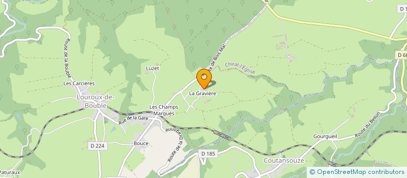 localisation de l'entreprise SCI AUMAITRE  LOUROUX-DE-BOUBLE