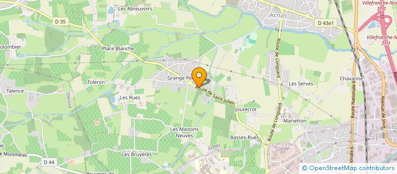 localisation de l'entreprise SCI AUMALINE  ARNAS